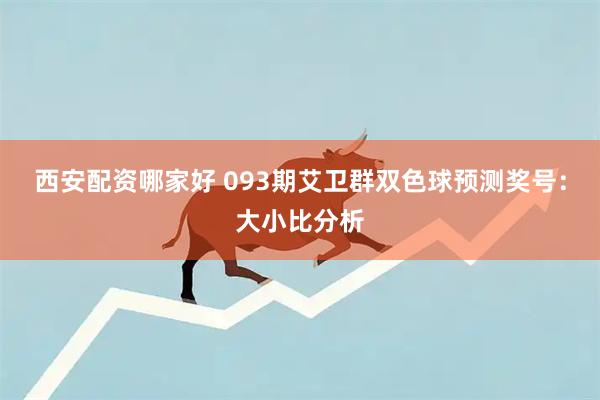 西安配资哪家好 093期艾卫群双色球预测奖号：大小比分析